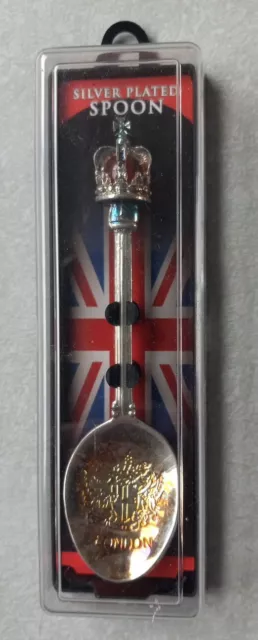 Vintage Silver Plated London Crown Collectors Souvenir Spoon New