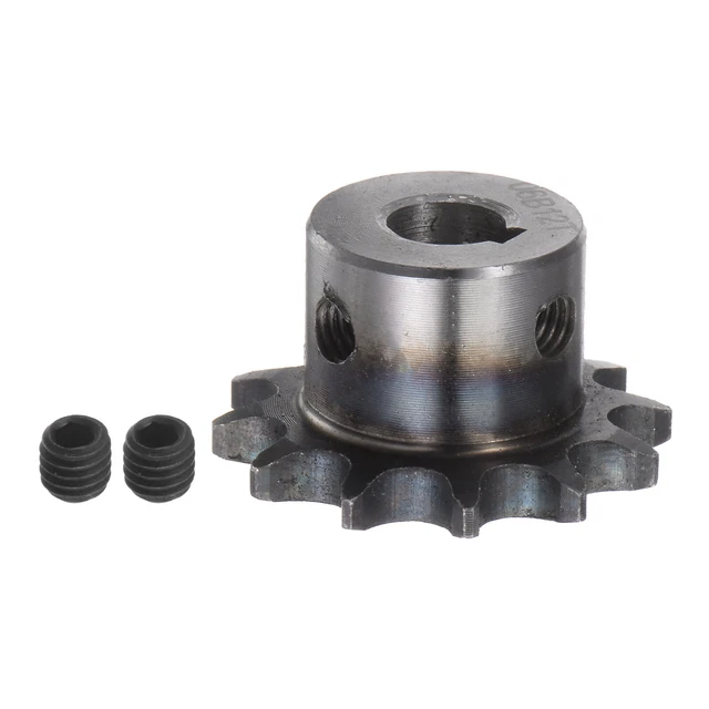 06B Roller Chain Sprocket 12T Pitch 3/8" 10mm Bore A3 Steel Motor Drive Gear