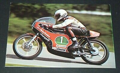 #14 Walter Villa Italie Pilote Moto Carte Cpa Grand Prix Vanderhout Fks 1976