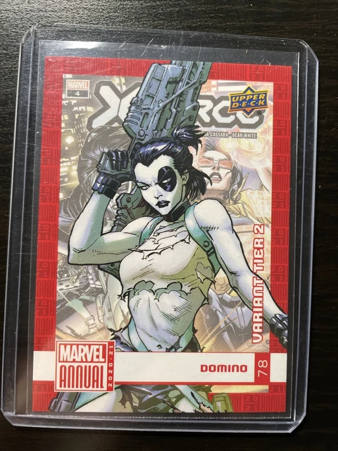 2020-21 Marvel Annual Base Set Variant Tier 2 Domino NM Upper Deck