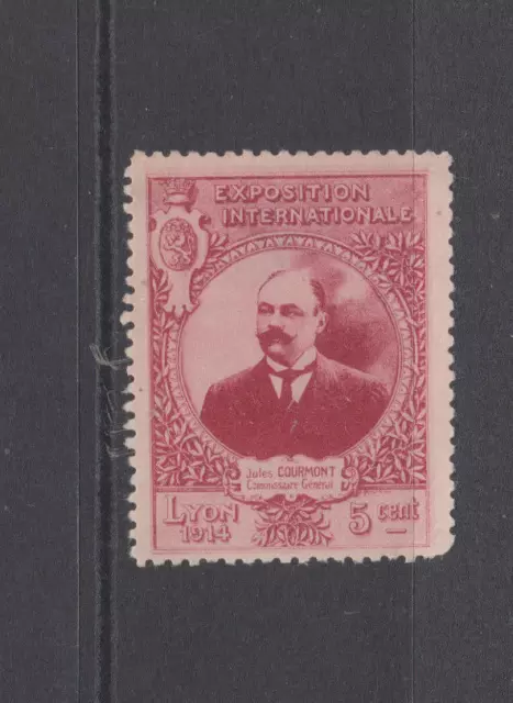 Frankreich/Lyon 1914 Internationale Ausstellung 5c Briefmarke/Etikett