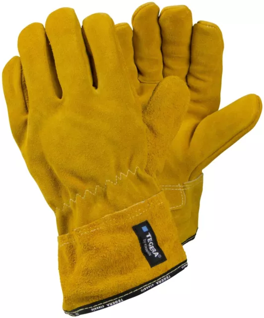 TEGERA 17 Heat Resistant Leather Heavy Duty Welding Gloves Size 8 M 10 XL 11 XXL