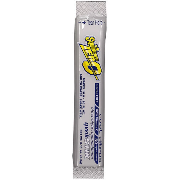 Sqwincher Qwik Stik Zero Single Serve, 0.11 oz Packs, 20 oz Yield, Cool Citrus,