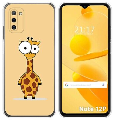 Coque Silicone pour Ulefone Note 12P Design Girafe Dessins