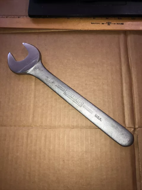 Williams 1-1/8" Open End Wrench Superrench 1707 USA