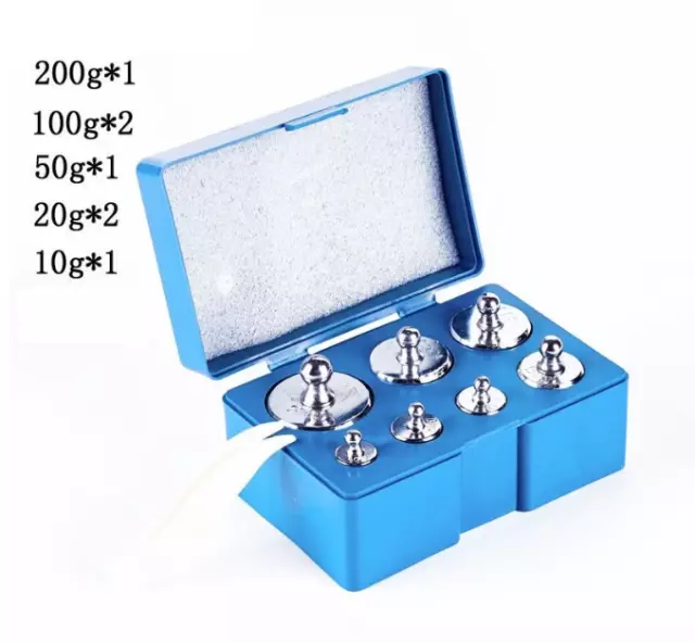 500 Gram Calibration Weight for Digital Jewelry Scale 200g 100g 50g 10g 5g SET