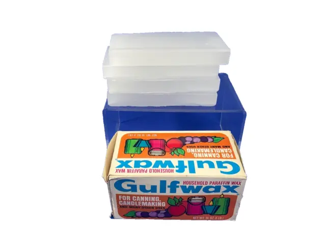 Vintage Gulf Oil Corp., Gulfwax Household Paraffin Wax 1 Lb. Box, Full Box