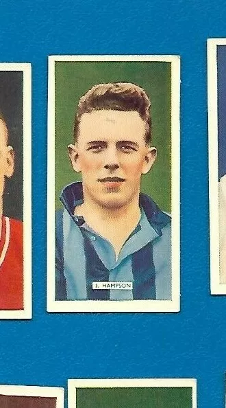 1930s Cigarette Card - J.Hampson of Blackpool FC by Carreras