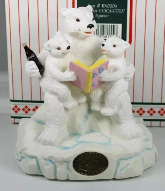 Coca Cola Heritage Collection 1998 Polar Bears C Is For Coca-Cola Figurine 1403