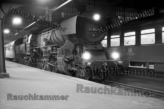 PE-Fotoabzug 10x15 DR 52 1971-2 Dresden Hbf 1975 / F223948