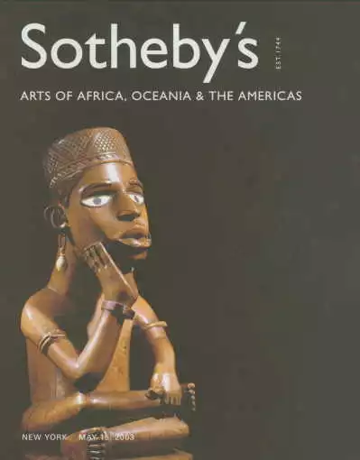 Sotheby's African Tribal Americas Oceanic Art Auction Catalog May 2003