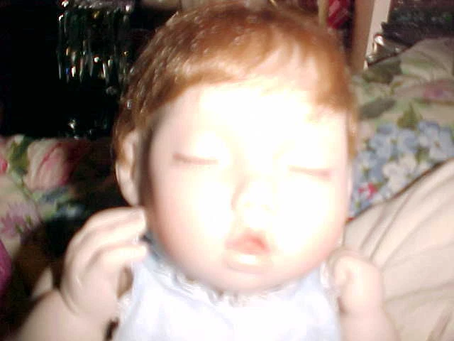 Ashton Drake Good as Gold Porcelain Doll  16" 76415 by  Titus Tomescu w/gold bag 2