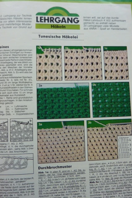 VINTAGE:burda: "Anna" Spaß am Handarbeiten August 1983 sticken, stricken, häkeln 9