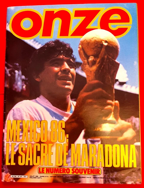 Magazine ONZE n° 127 Juillet 1986 C/Monde MEXICO 86 Numéro