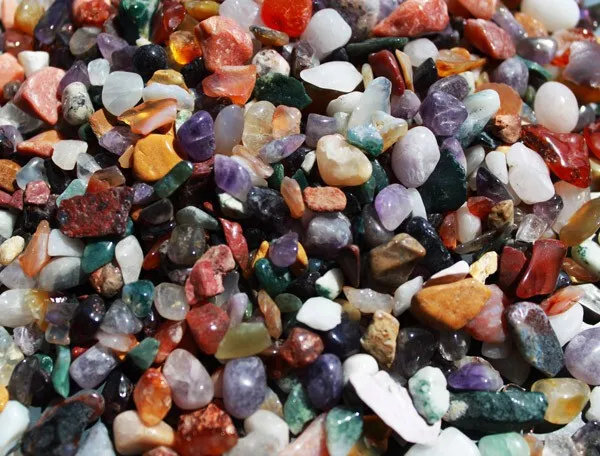 5kg Gemstone Chips Natural Loose Stones Bag of Mixed Gemstone Chips