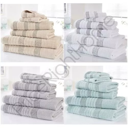 Spa 6 Pièce Serviette Ballot 100% Bain Coton Set