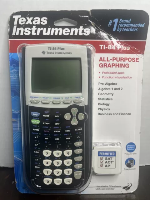 Texas Instruments TI-84 Plus All-Purpose Graphing Calculator Black (NEW, SEALED)