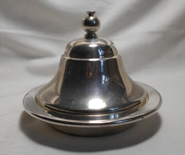 Boîte Beurrier / Cloche à Beurre En Métal Argenté – Poinçon EPNS – Occasion