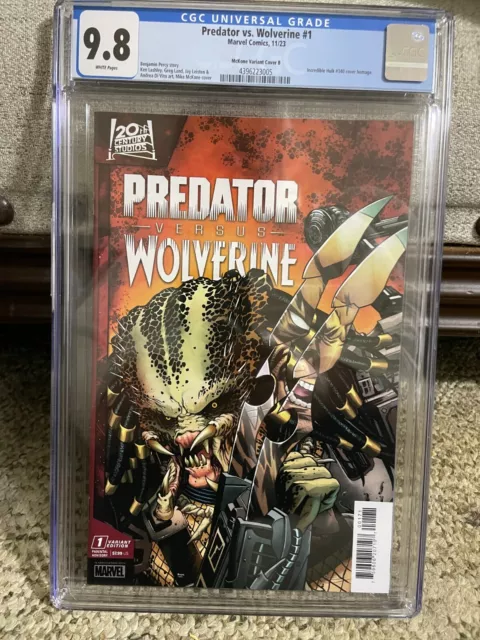 Predator vs Wolverine #1 CGC Grade 9.8