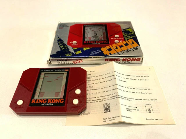 Jeu Electronique Lcd King Kong New York / Epoch Pocket Digit-Com Mini Complet