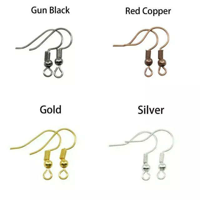 Earring Hooks Blanks Clasps Wire Jewellery Makings Findings Plated Fittings Base