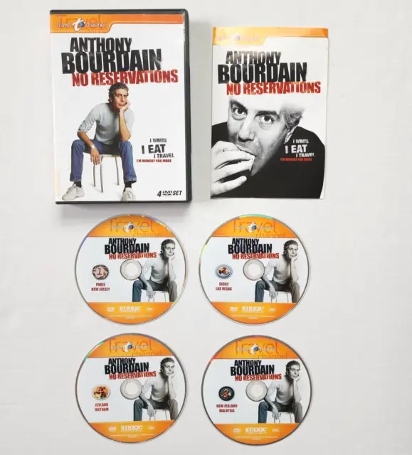 Anthony Bourdain No Reservations DVD 4 Disc Box Set 2007 Travel Channel