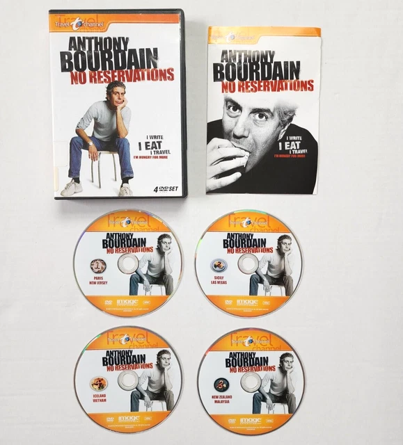 Anthony Bourdain No Reservations DVD 4 Disc Box Set 2007 Travel Channel Anthony Bourdain No Reservations DVD 4 Disc Box Set 2007 Travel Channel