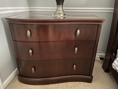 King Bedroom Set-4 Pieces -Bernhardt Sleigh Bed, 2 Chests, Dresser 6