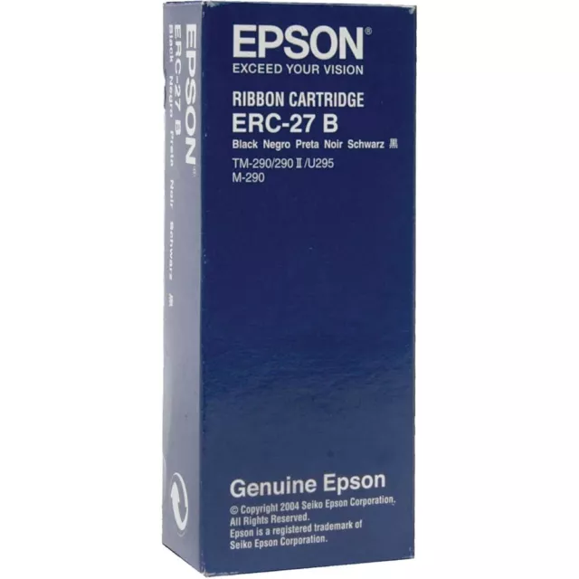 Epson ERC-27B Original Ribbon Cartridge (C43S015366) for TM-290/290II/U295/M-290