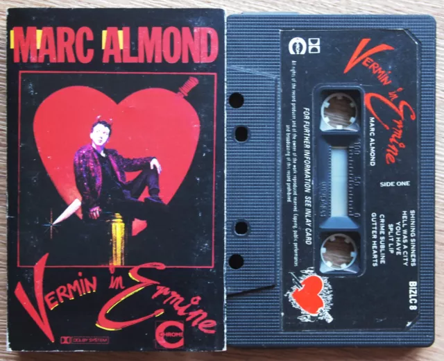 Marc Almond - Vermin In Ermine (Some Bizarre Bizlc8) 1984 Uk Cassette Tape