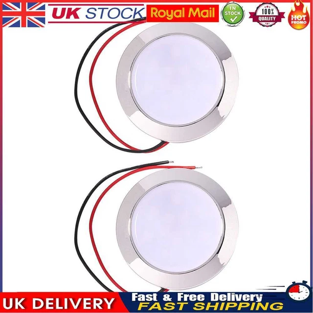 Waterproof 12V 24V Auto 24 SMT LED Dome Reading Lamp for Caravan RV Marine Car