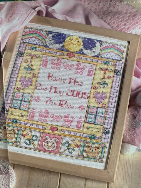 Welcome To The World Vintage Baby Sampler Cross Stitch Chart
