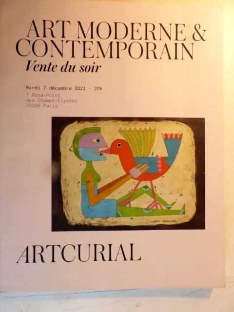 Catalogue de vente Artcurial   Art Moderne & Contemporain  2021