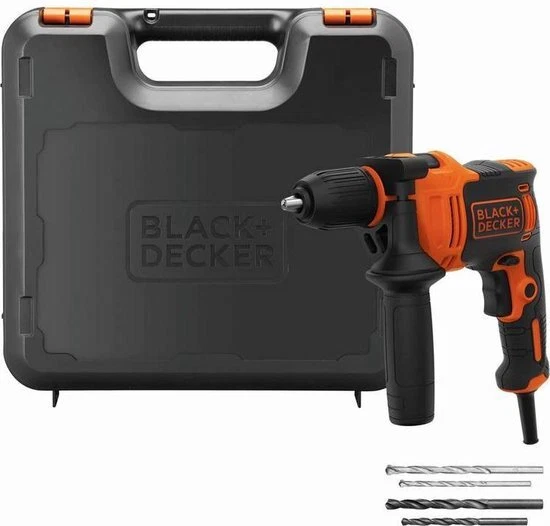 BLACK+DECKER 710W klopboormachine, 1 snelheid, koffer