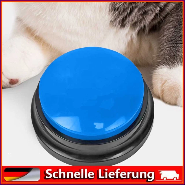 Juguete interactivo de plástico para perro caja de sonido portátil con respuesta zumbador para accesorios de fiesta