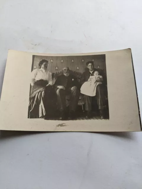 1910s RPPC Real Photo Postcard Family