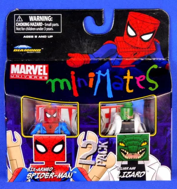 Marvel Minimates Six-Armed Spider-Man & Silver Age Lizard 2-Pack Diamond Select