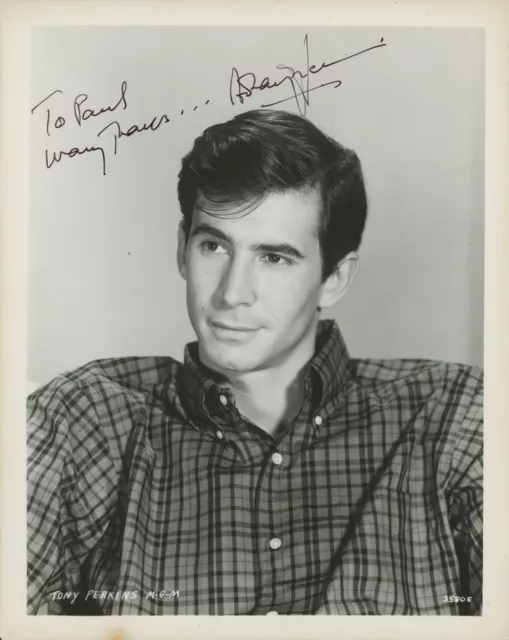 ANTHONY PERKINS Signed Photograph - Film & TV Star Actor NORMAN BATES - preprint