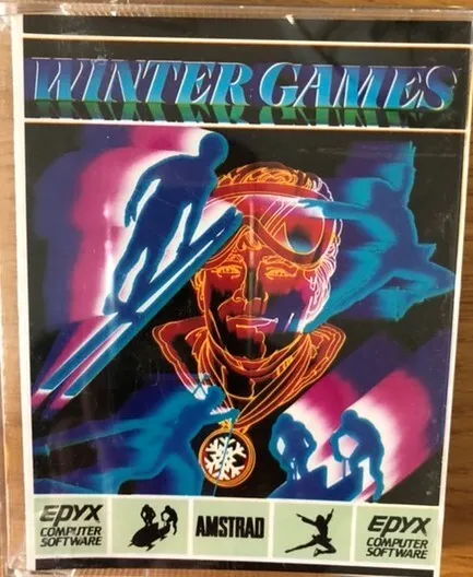 Amstrad CPC464 Winter Games by US Gold and Epyx, vgc, tested & working