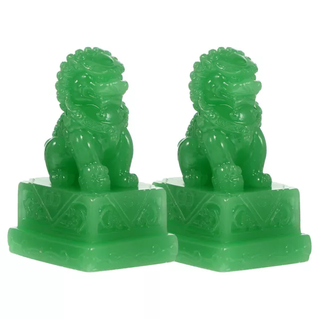 2pcs fengshui figure Adornments Fengshui Figure Fengshui Fu Dogs Figurine