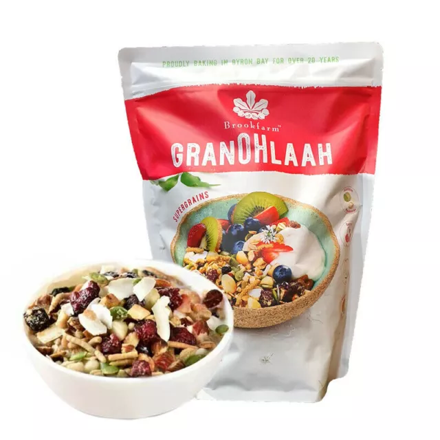 Brookfarm Granohlaah with super grains tart cherries & crunchy nuts 1.3kg NEW