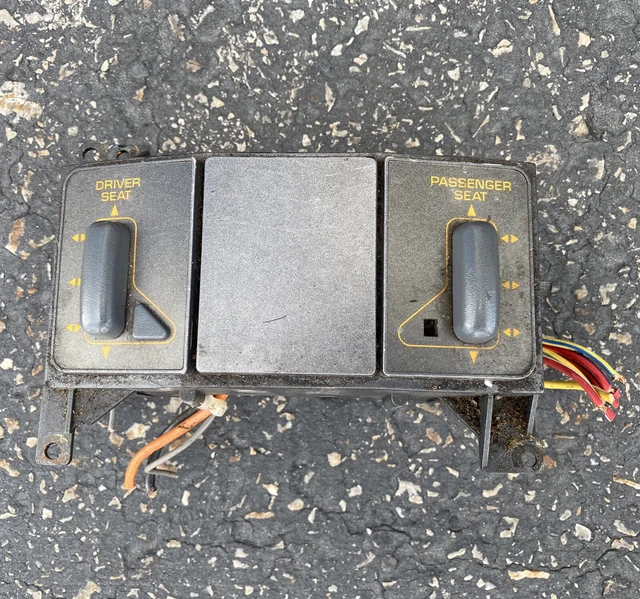 90 91 CORVETTE C4 Dual Power Seat Switch Set Switches EXCELLENT PAIR