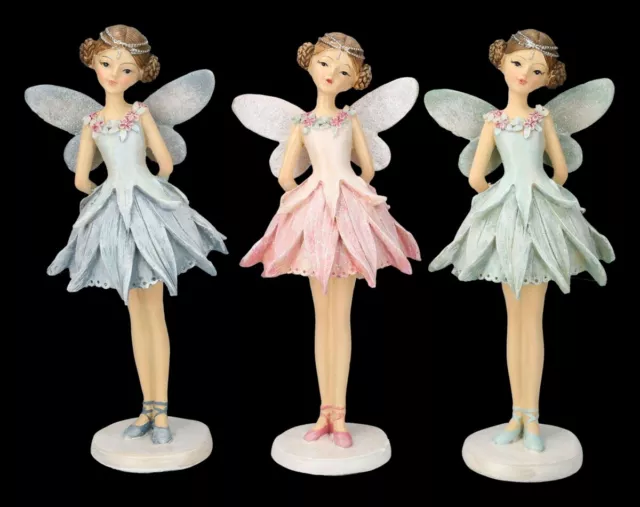 Traum Fées Chiffres 3er Lot Elfe Fantaisie Figurine Décorative Chaque 20cm