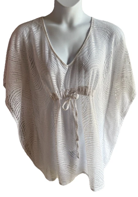 Camicia Da Spiaggia Lunga Con Bottoni, Scollo A V - 5