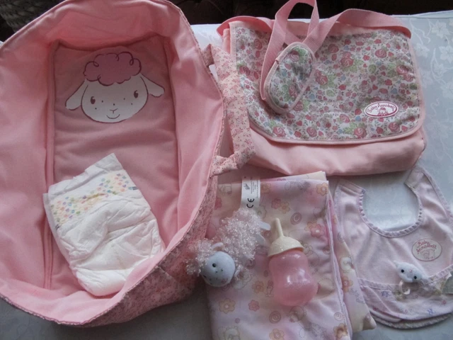 1st. Baby Annabell Doll Soft twin handled Carrier Bedding Change Bag Accessories