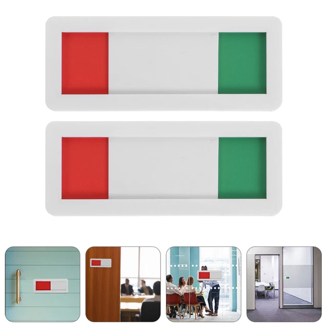 2 pz interruttore magnetico segnaletica creativa bandiera vuota chiudere porta