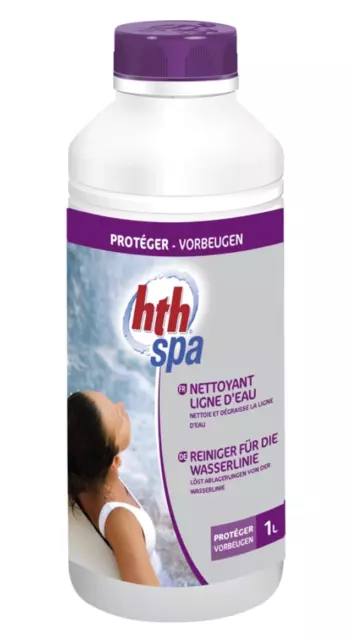 hth spa Reiniger für die Wasserlinie 1 Liter für Whirlpools & Swimspas