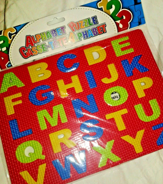 FOAM ALPHABET PUZZLE, Learning = Fun,Educational,ABC's,Puzzles are