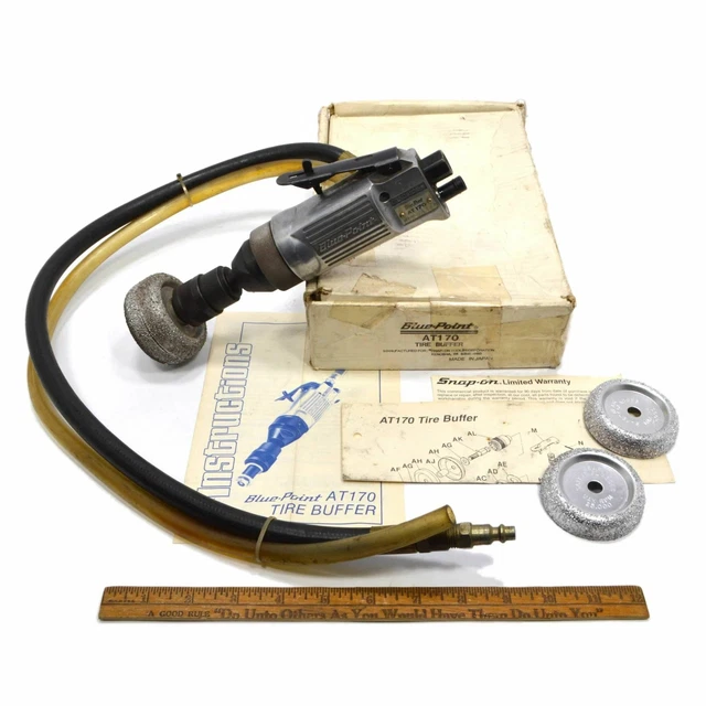 Tested BLUE-POINT by Snap-on PNEUMATIC/AIR "TIRE BUFFER" #AT170 Complete in Box