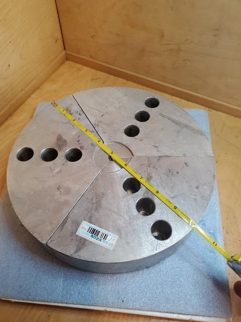 Lathe Jaws Sarated 3 Piece Pie Aluminum H&R 82-2-AL As Pictured 1" WE SHIP TODAY